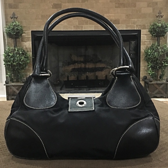 prada buckle bag